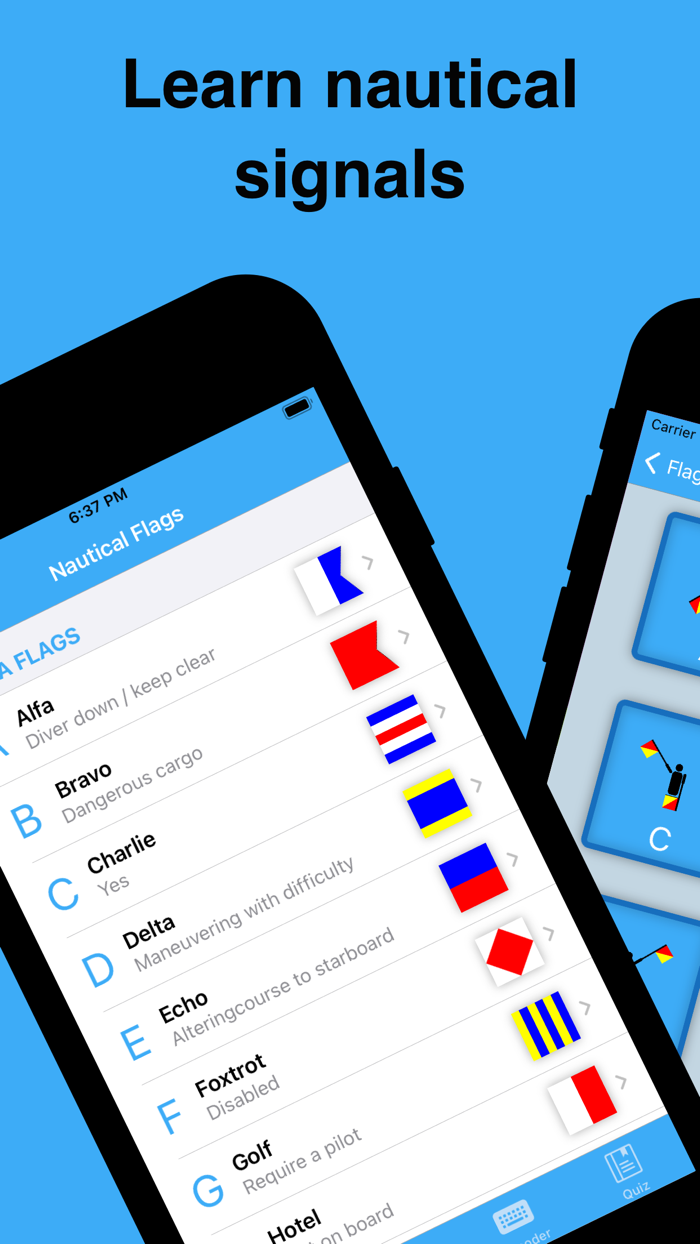 ICS Academy Nautical signals