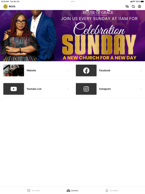 RCCG House of Grace iPad screenshot 2 - Education app