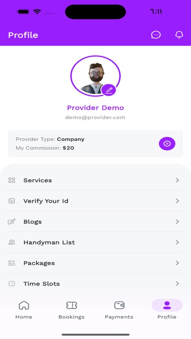 Mohra Service Provider Screenshot