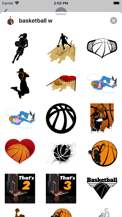 Screenshot #3 pour Women's Basketball Stickers