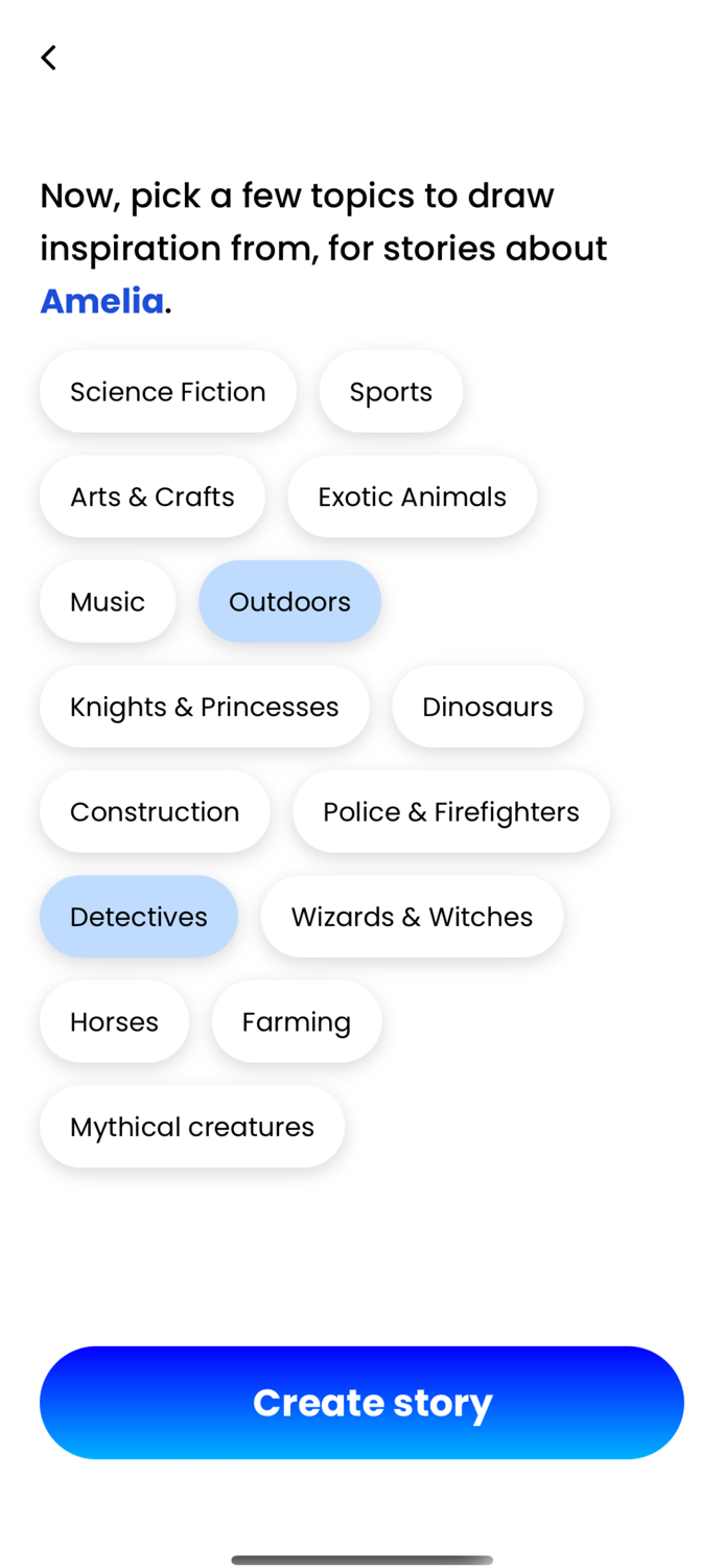Tell Me A Story Generator
