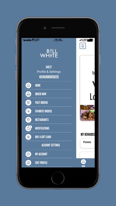 The Bill White Loyalty Program Screenshot