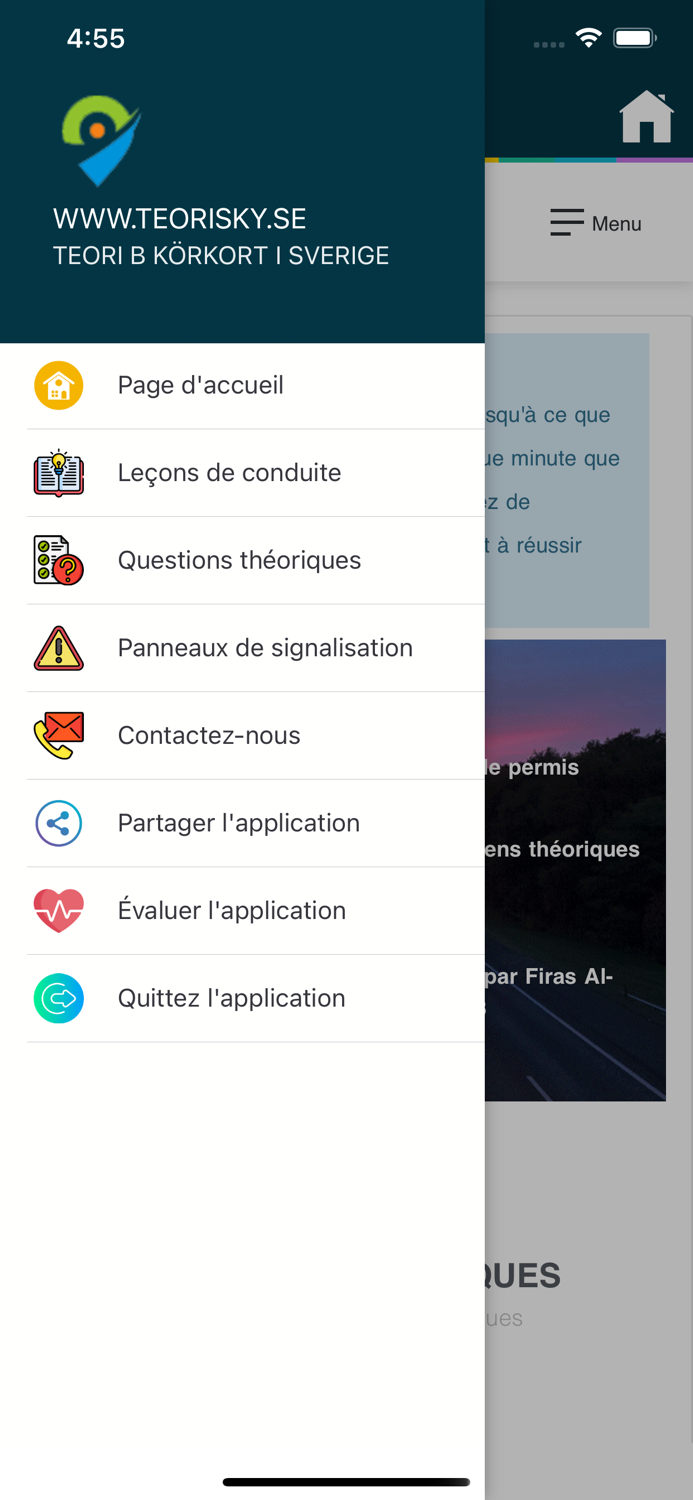 Teori B körkort - Franska