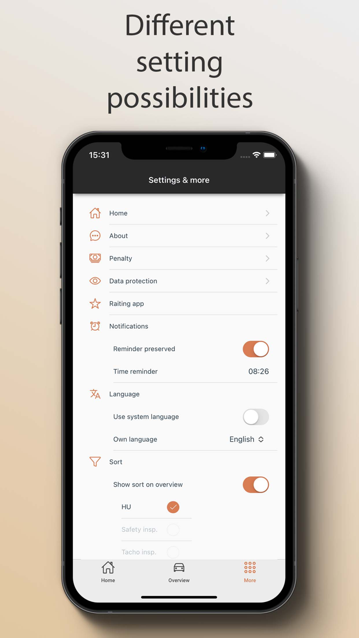 HU Reminder  MOT reminder