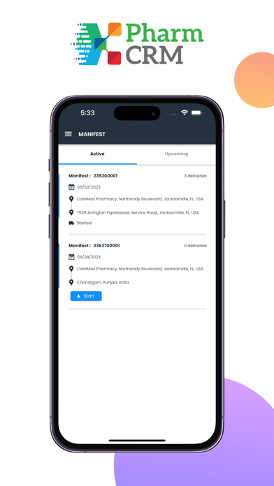 PharmCRM - Organization Screenshot