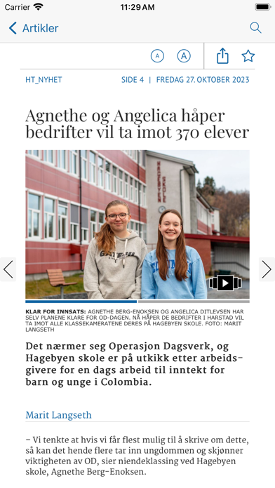 Harstad Tidende eAvis Screenshot