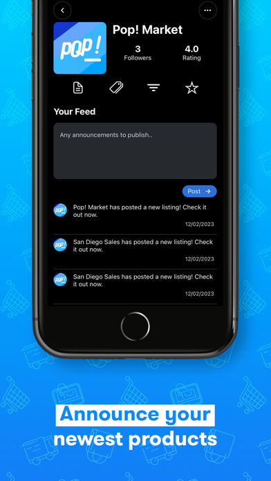 Pop! Market Screenshot