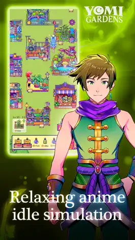 Game screenshot Yomi Gardens - Anime Idle Sim apk