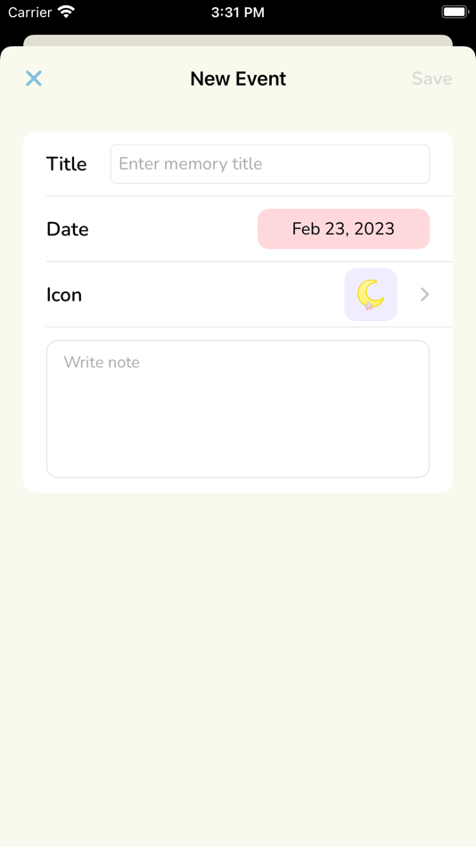 #6. Memory - Event Countdown (iOS) بواسطة: Qing Gao