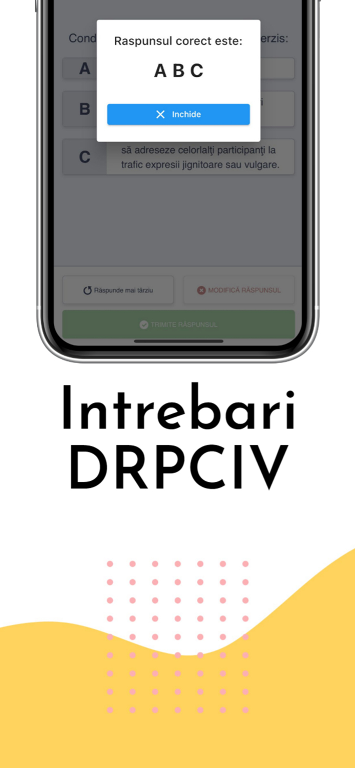 Chestionare Auto Examen DRPCIV