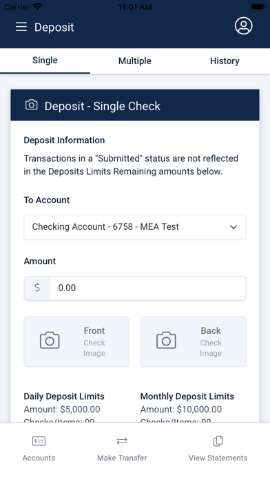 Copiah Bank Mobile Banking Screenshot
