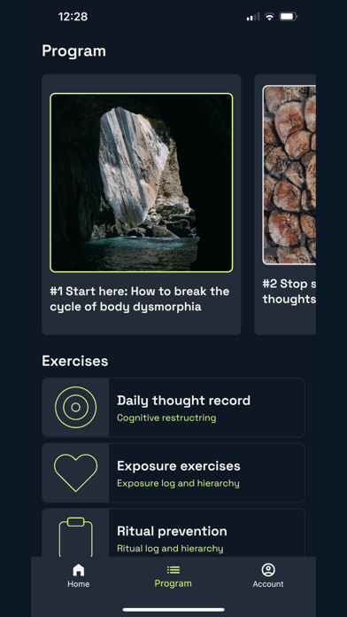 Feather for body dysmorphia Screenshot