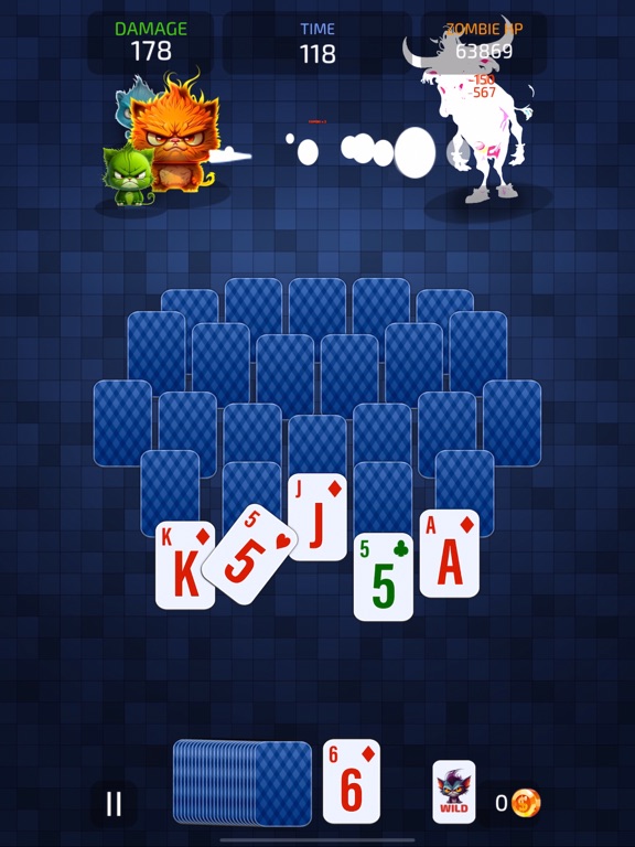 Solitaire Cats vs Zombiesのおすすめ画像3