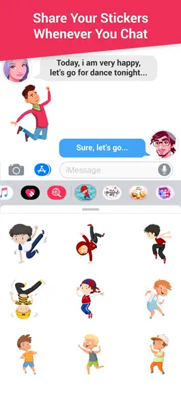 Game screenshot Super Dancing Boy Emojis apk