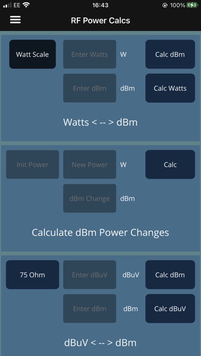 RF Engineer's Calc Screenshot