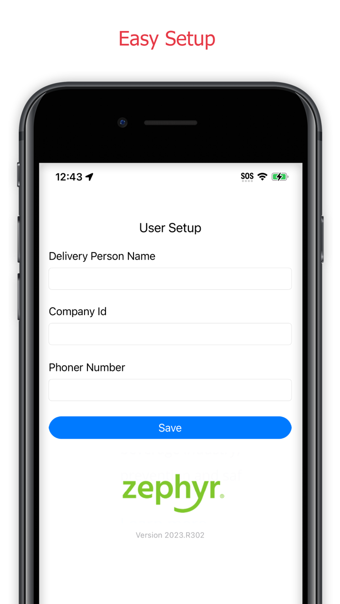 Zephyr Delivery App