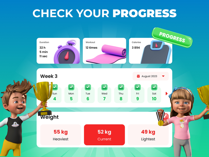 Kids Workout Exercise at Home