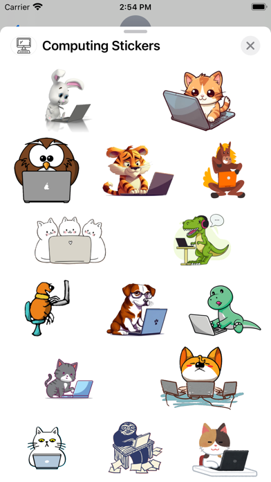 Screenshot 1 of Computing Stickers App