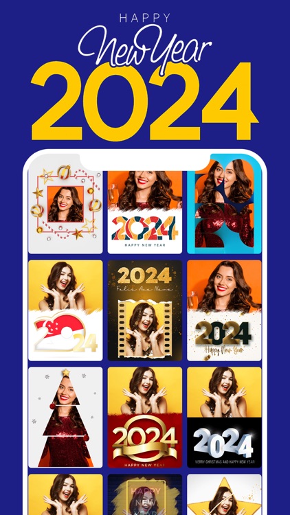 2024 New Year Photo Frames