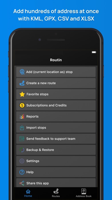 Routin Route Planner Screenshot