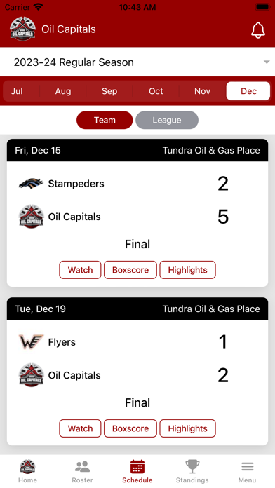Virden Oil Capitals Screenshot