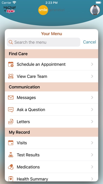 Smile Generation MyChart