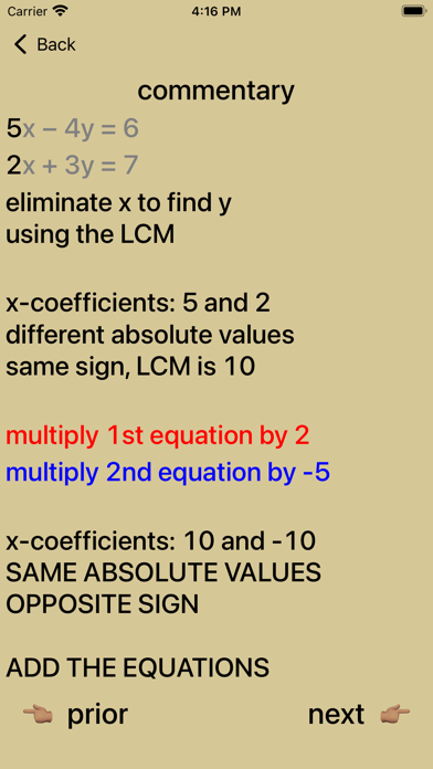 Screenshot #3 pour Simultaneous Linear Equations
