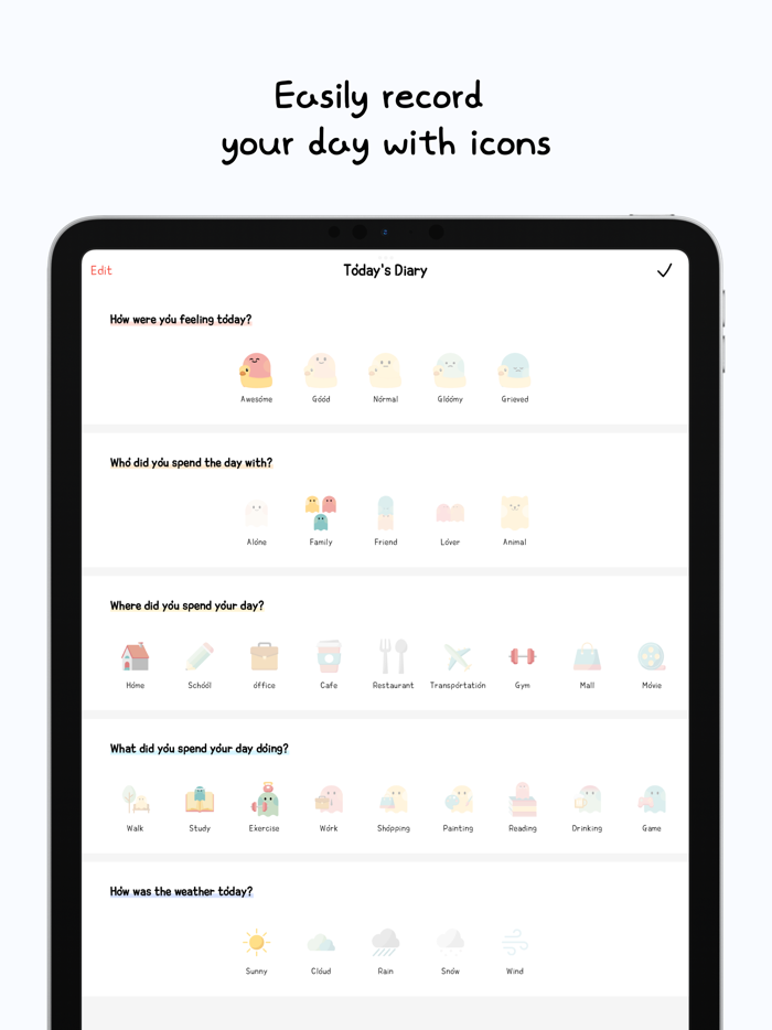 GhostDiary - Mood Daily Diary