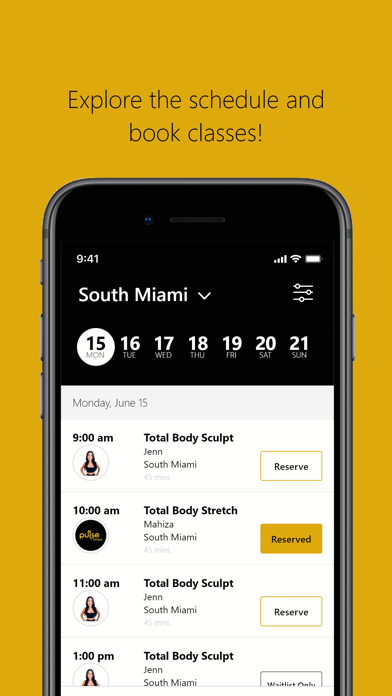 Pulse Fitness Studios Screenshot