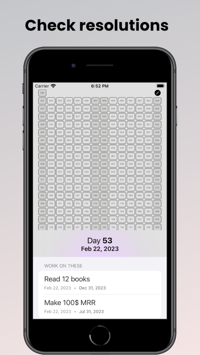 Yearly Progress and Resolution