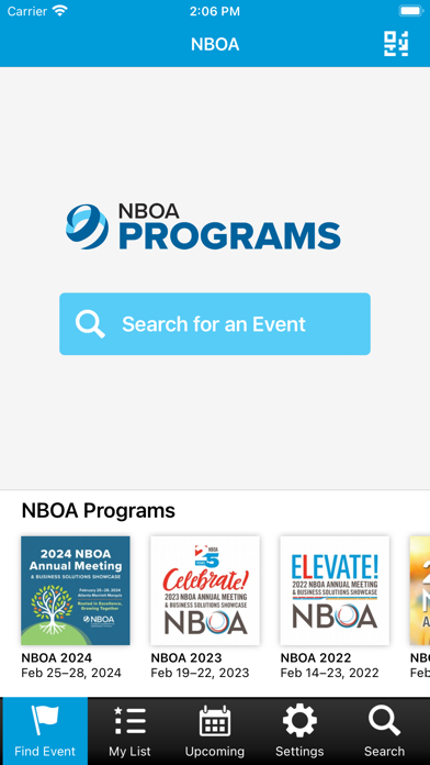NBOA Programs Screenshot