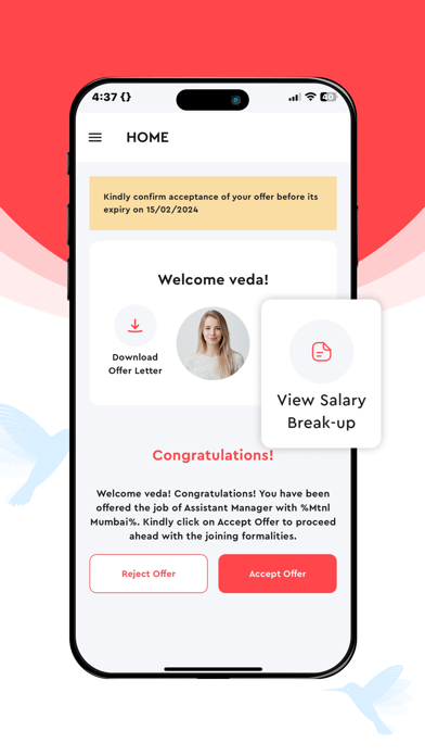 ZingHR Onboarding Screenshot