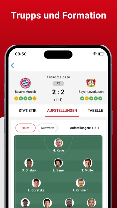Bundesliga Live Score Screenshot