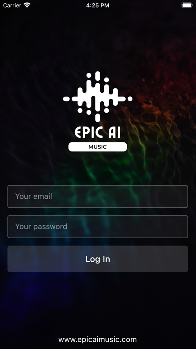 Epic AI Music Screenshot