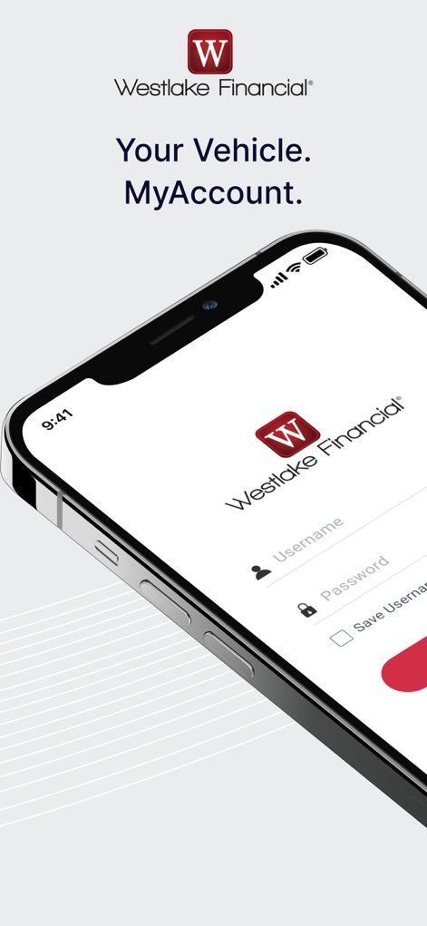 Westlake MyAccount - The app provides a streamlined login experience, featuring clear username and password input fields for swift and secure entry.