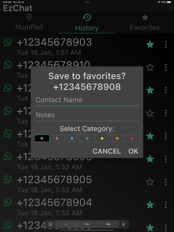 Ez Chat for WA iPad screenshot 4 - Productivity app