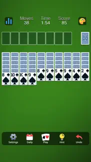 spider solitaire: classic card iphone screenshot 1