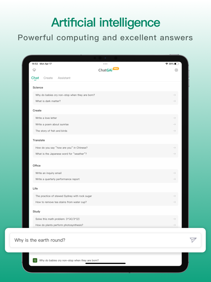 ChatGAi Pro - Ai writing robot
