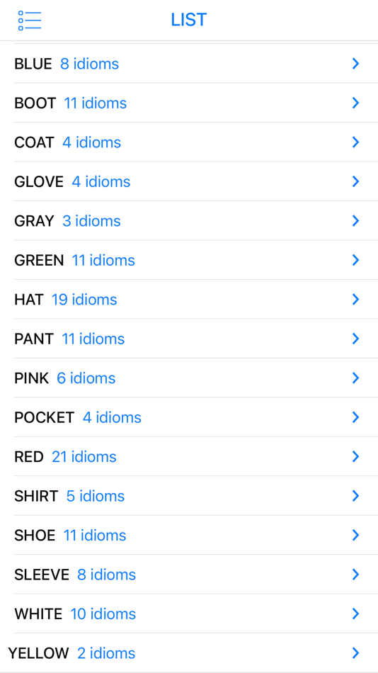 Clothing & Color idioms - 1.0.1 - (iOS)
