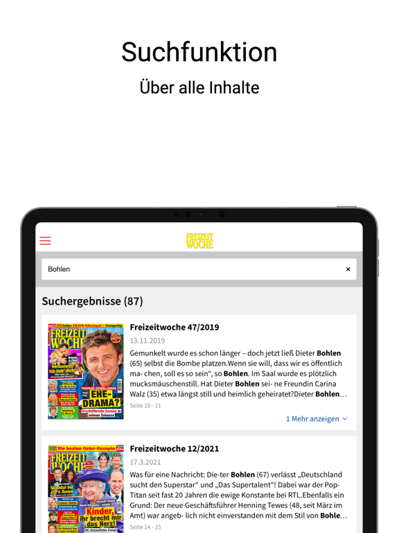Screenshot #6 pour FREIZEITWOCHE ePaper