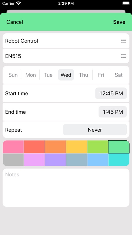 Student Timetable