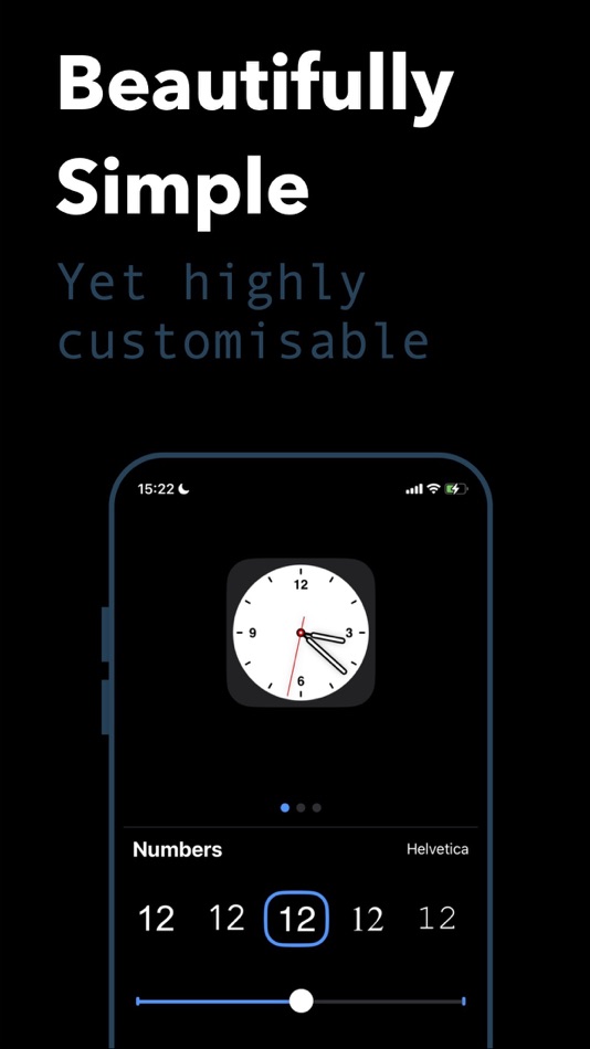 #3. Simple Clock Widget (iOS) By: Ad Hoc Development B.V.