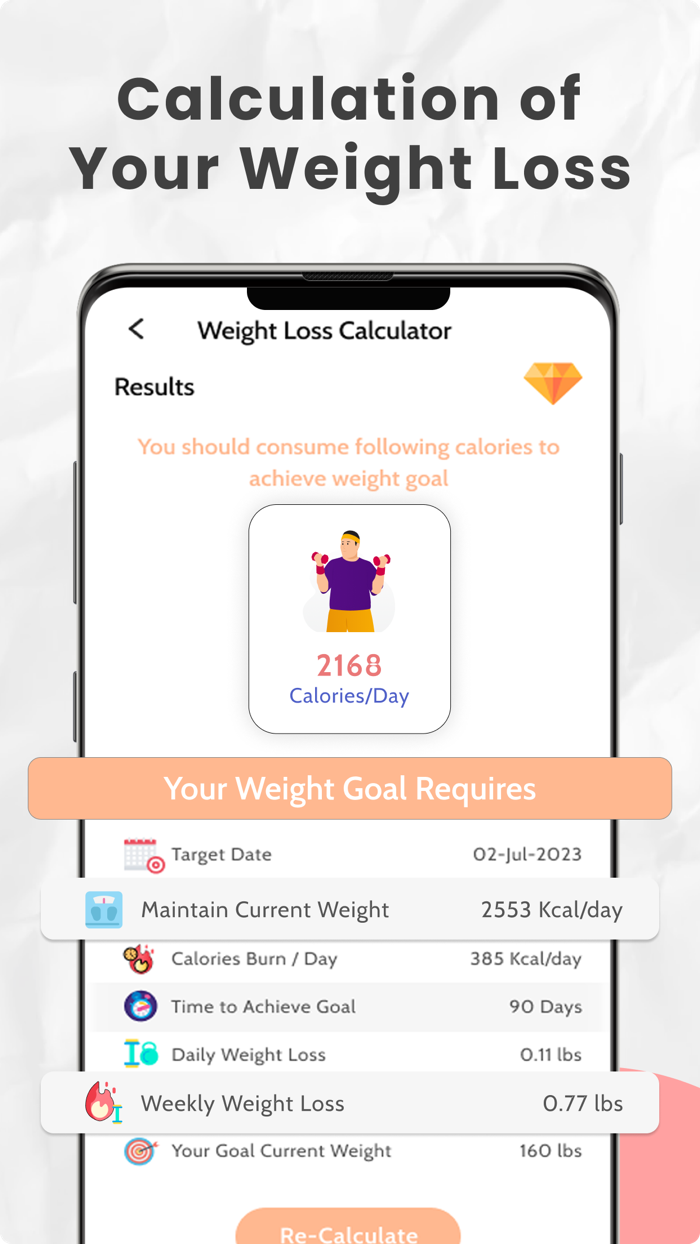 Weight Loss Tracker - BMI BMR