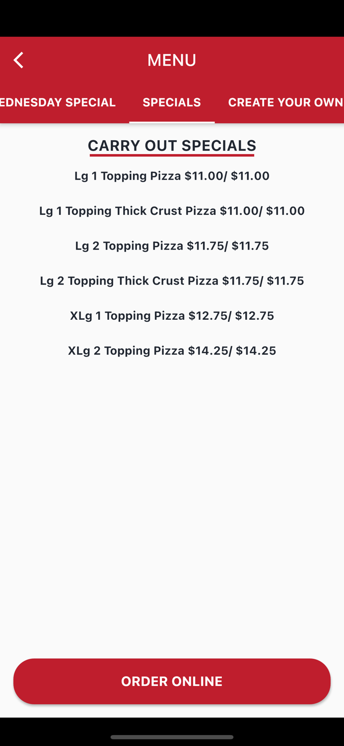 Antonio’s Pizza Springfield