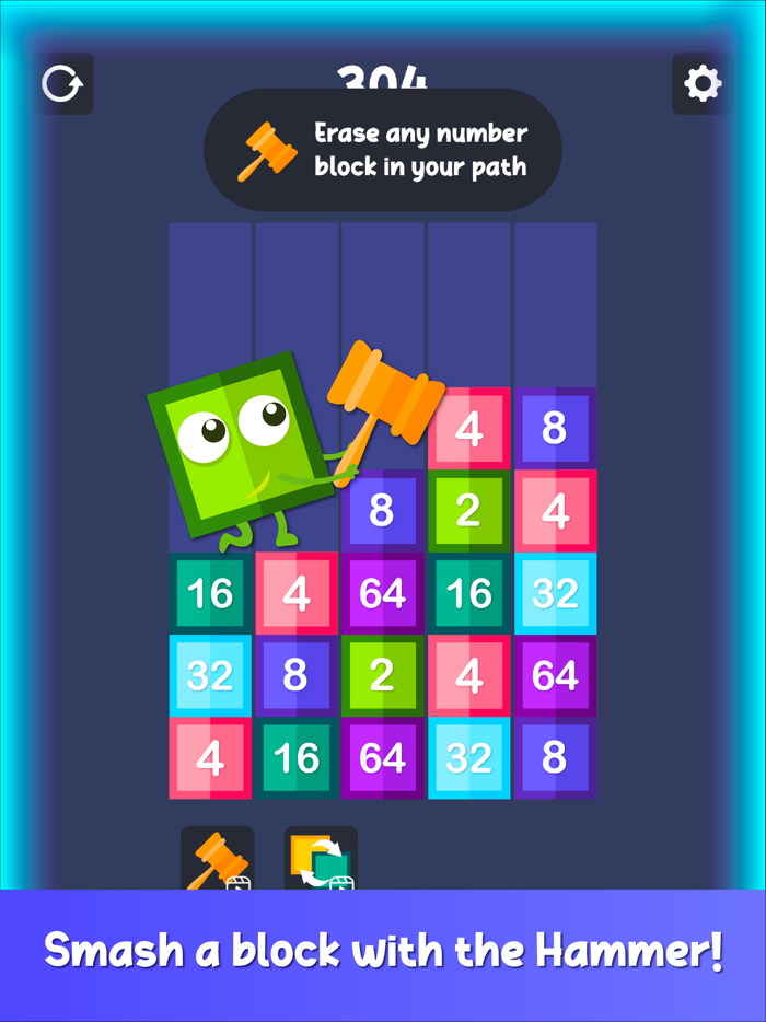 Drop and Merge Number Block Game