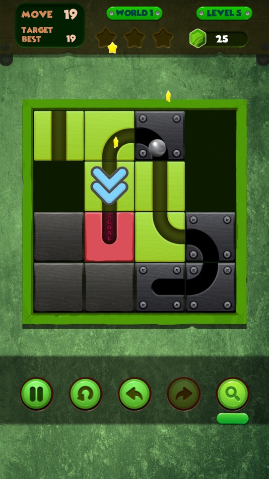 #3. SLIDE PUZZLE UNROLL BALL (iOS) 由: Esra Aydin