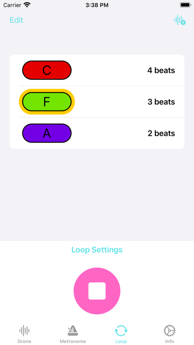 PedalTone - Drone + Metronome Screenshot