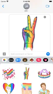 gay lgbt stickers iphone screenshot 2
