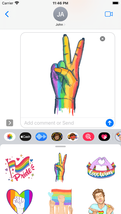 Screenshot #2 pour Gay LGBT Stickers