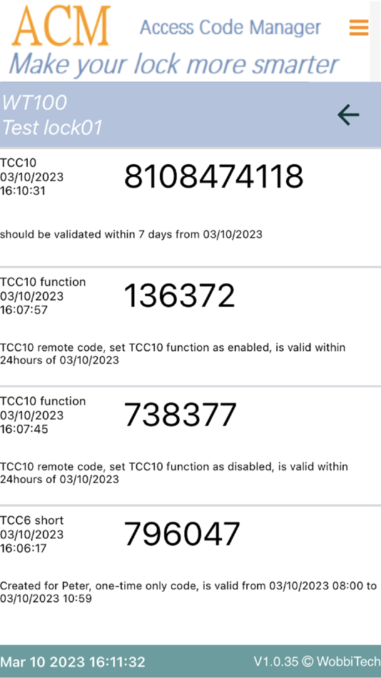 #9. ACM for locks (iOS) Podle: WOBBI TECHNOLOGY LIMITED